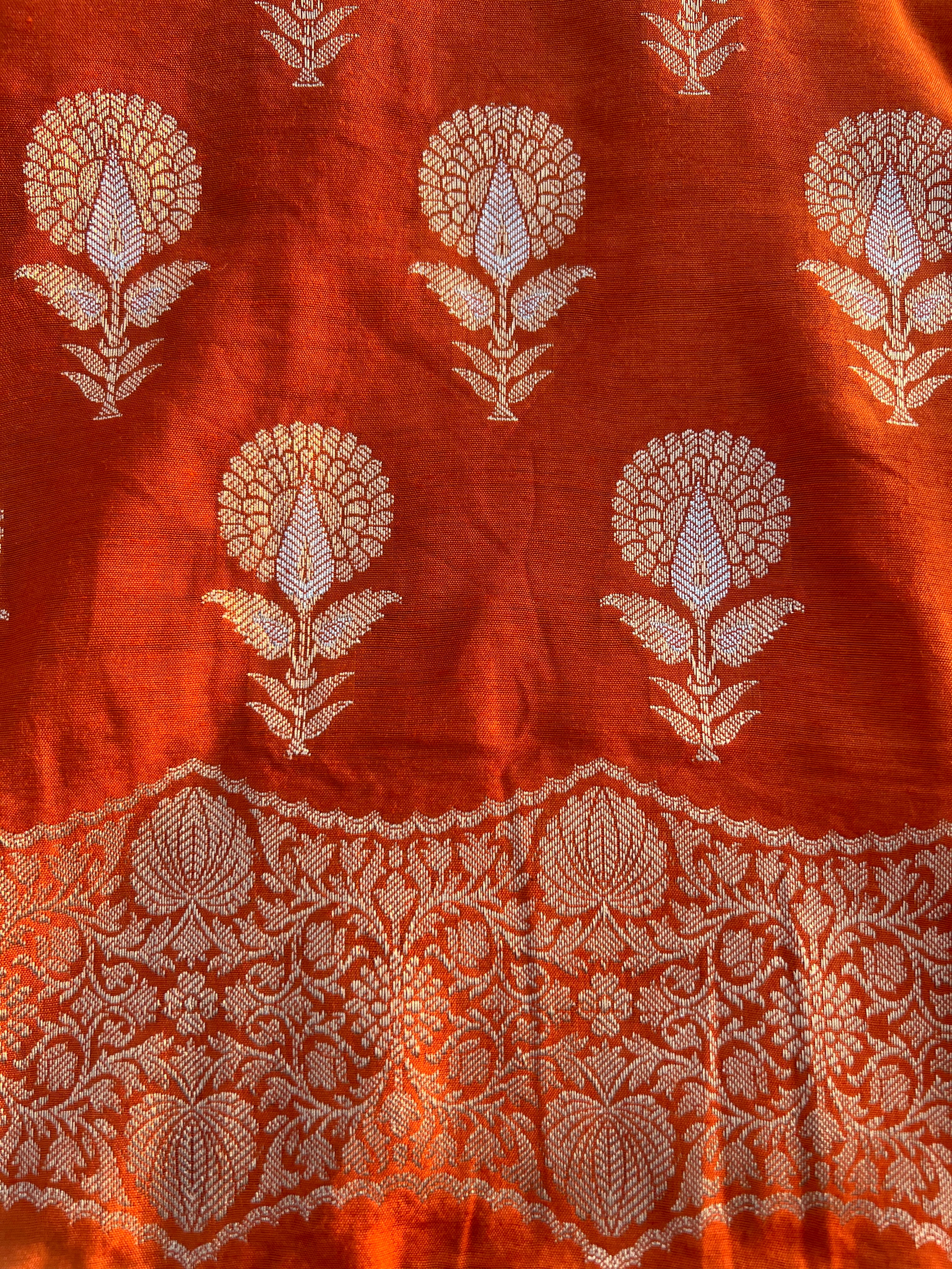 Designer Banarasi Silk Unstitched Suit Set – Perfect for Festive & Party Occasions