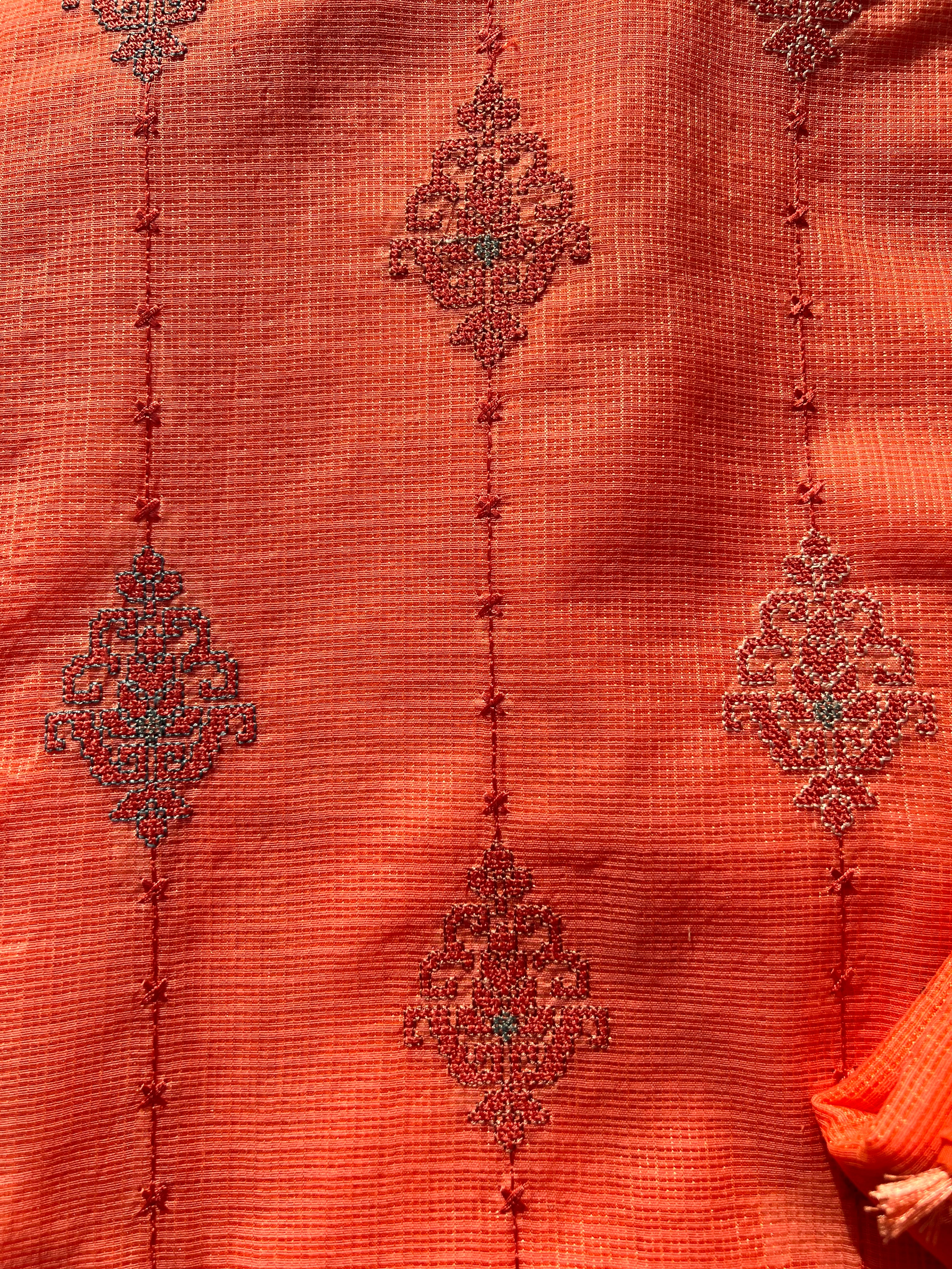 Kota Banarasi Silk Unstitched Suit Set with Woven Dupatta – Elegant Festive & Wedding Wear for Women