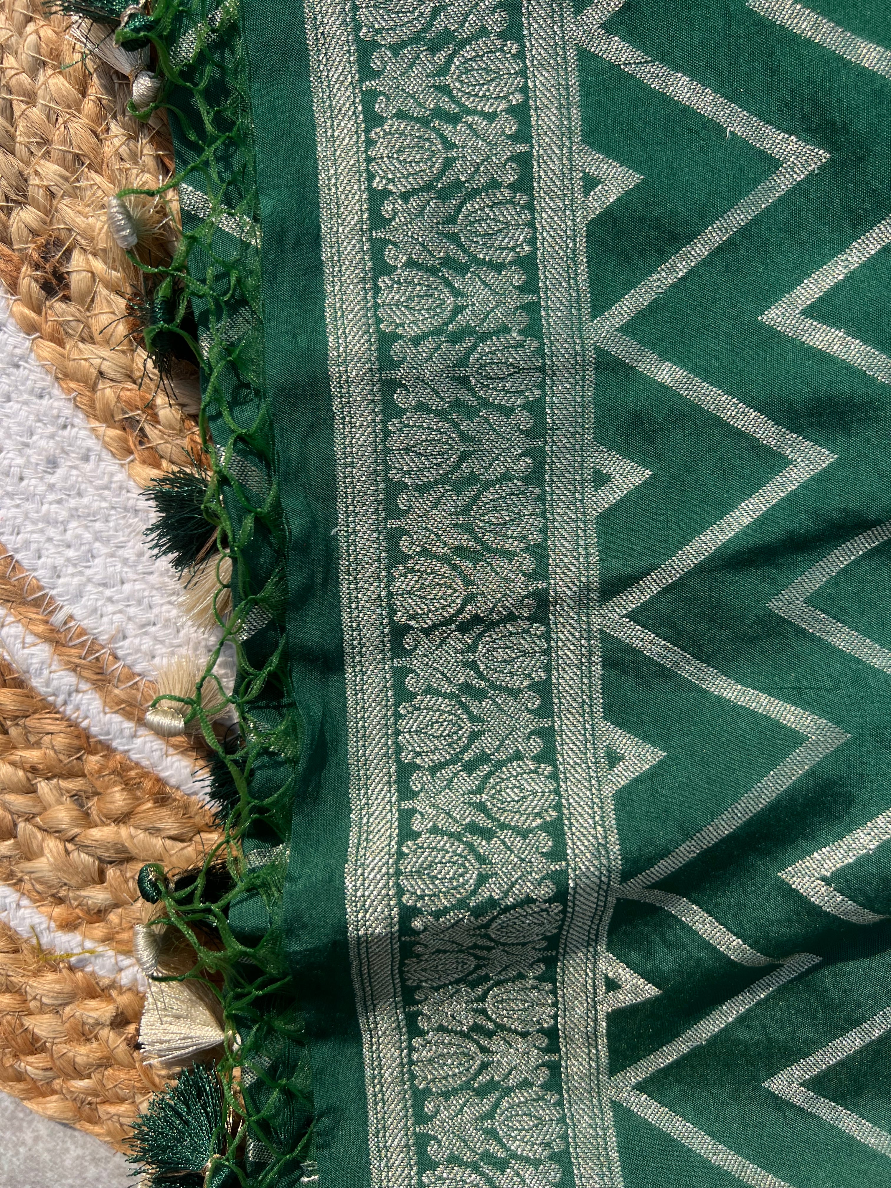 Luxury Banarasi Silk Suit Material with Designer Dupatta – Wedding & Party Wear Collection