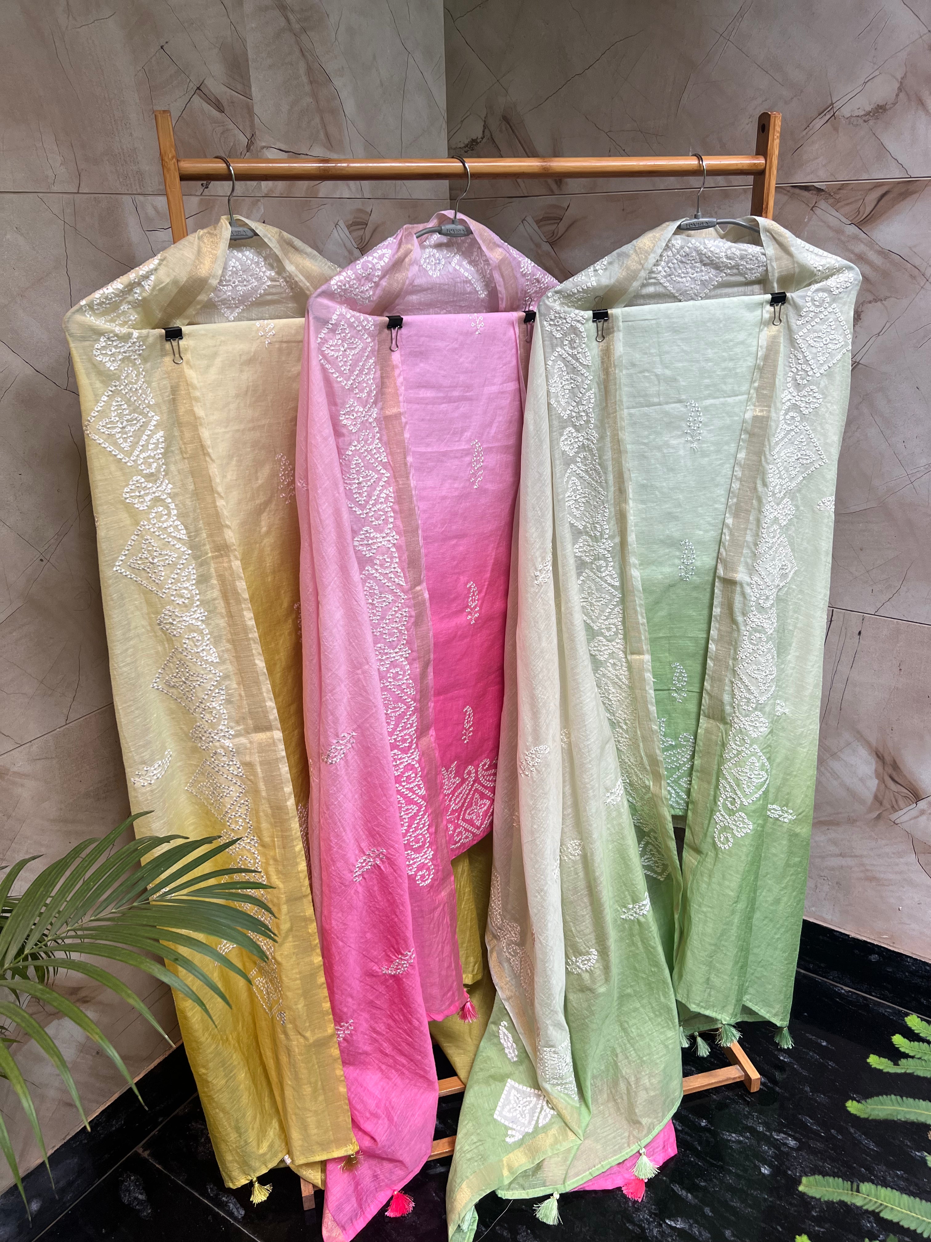 Elegant Linen Cotton Unstitched Suit – Pastel Collection