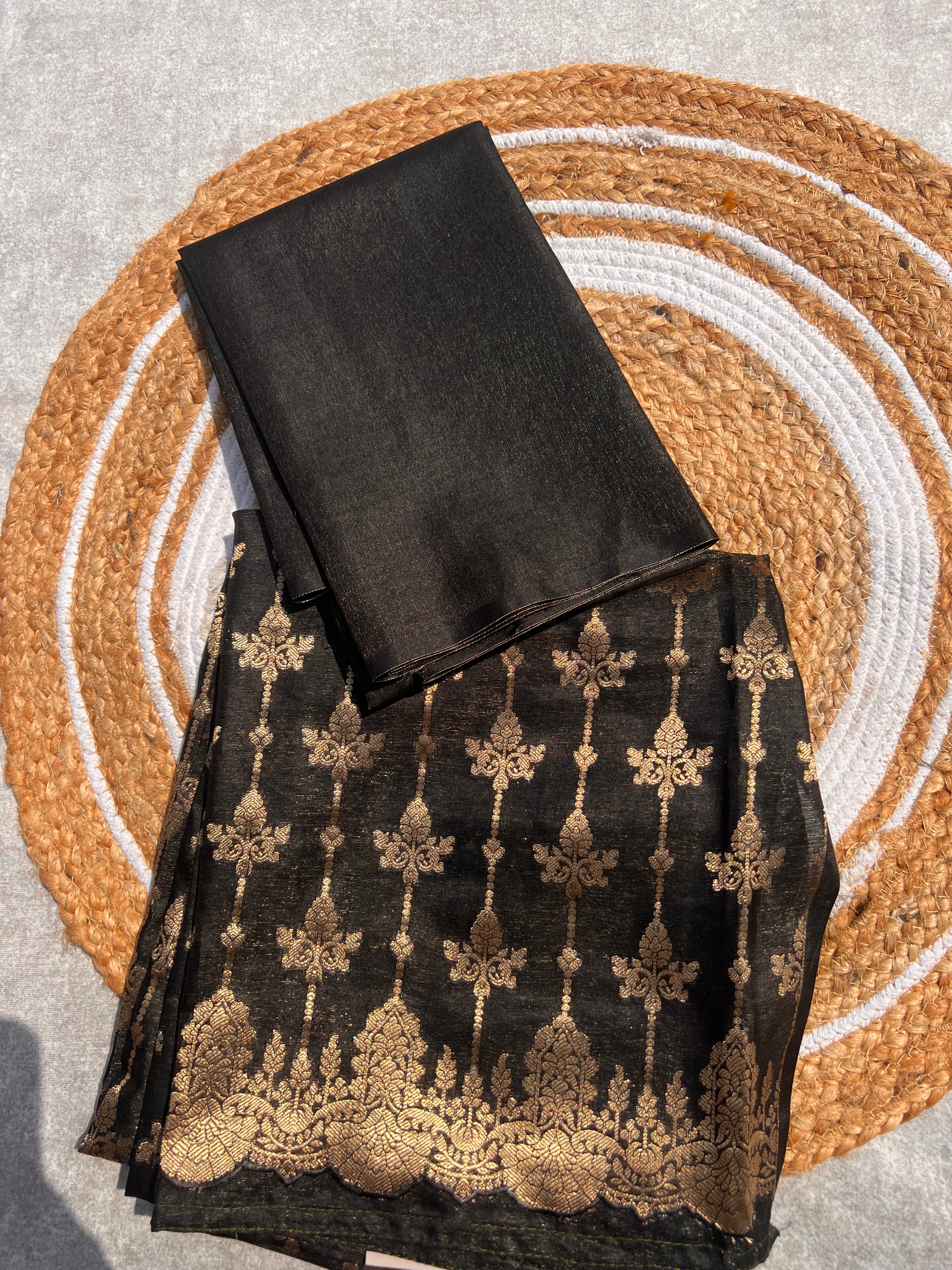 Elegant Banarasi Silk Unstitched Suit with Zari Weaving – Perfect for Festive & Bridal Trousseau