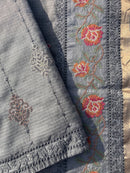 Kota Banarasi Silk Unstitched Suit Set with Woven Dupatta – Elegant Festive & Wedding Wear for Women