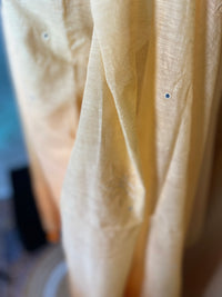 Peach Ombre Chanderi Silk Suit with Floral Embroidery & Soft Dupatta