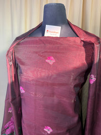 Linen Cotton Floral Print Suit Set with Dupatta – Elegant Festive Wear