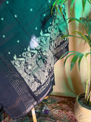 Deep Black Linen Cotton Unstitched Suit – Everyday Comfort Wear