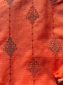 Kota Banarasi Silk Unstitched Suit Set with Woven Dupatta – Elegant Festive & Wedding Wear for Women