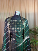 Royal Black Banarasi Silk Suit with Handcrafted Zari Design