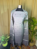 Soft Purple Banarasi Silk Suit Set with Elegant Zari Dupatta