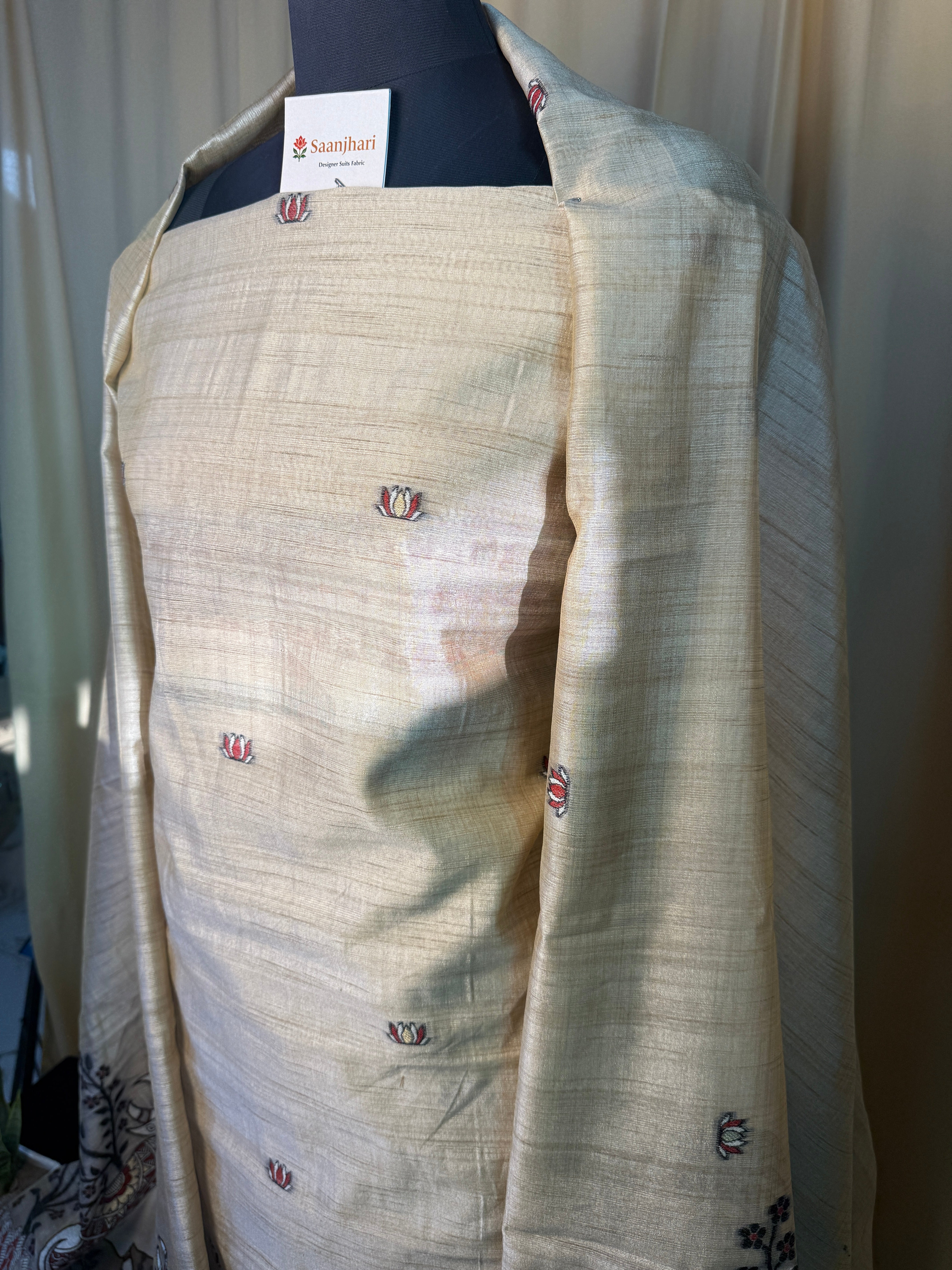 Classic Cotton Silk Suit Set for Festive and Everyday Elegance