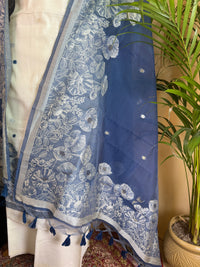 Linen Cotton Jamdani Suit with Handcrafted Jamdani Dupatta