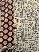 Tribal Block Print Cotton Suit Set – Unstitched Fabric with Matching Dupatta