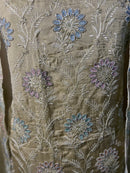 Elegant Chiffon Suit with Floral Embroidery and Chiffon Dupatta