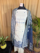Linen Cotton Jamdani Suit with Handcrafted Jamdani Dupatta