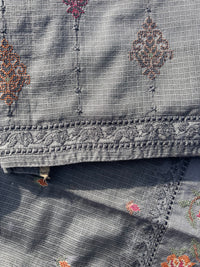 Kota Banarasi Silk Unstitched Suit Set with Woven Dupatta – Elegant Festive & Wedding Wear for Women
