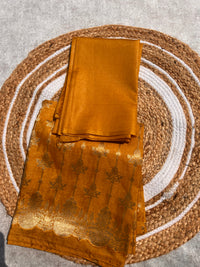 Elegant Banarasi Silk Unstitched Suit with Zari Weaving – Perfect for Festive & Bridal Trousseau