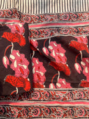Premium Pure Cotton Unstitched Suit Set – Artistic Floral Design for Everyday Elegance